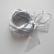 Материалы для творчества handmade. Livemaster - original item Raffia Japan, silver color, 1 meter. Handmade.
