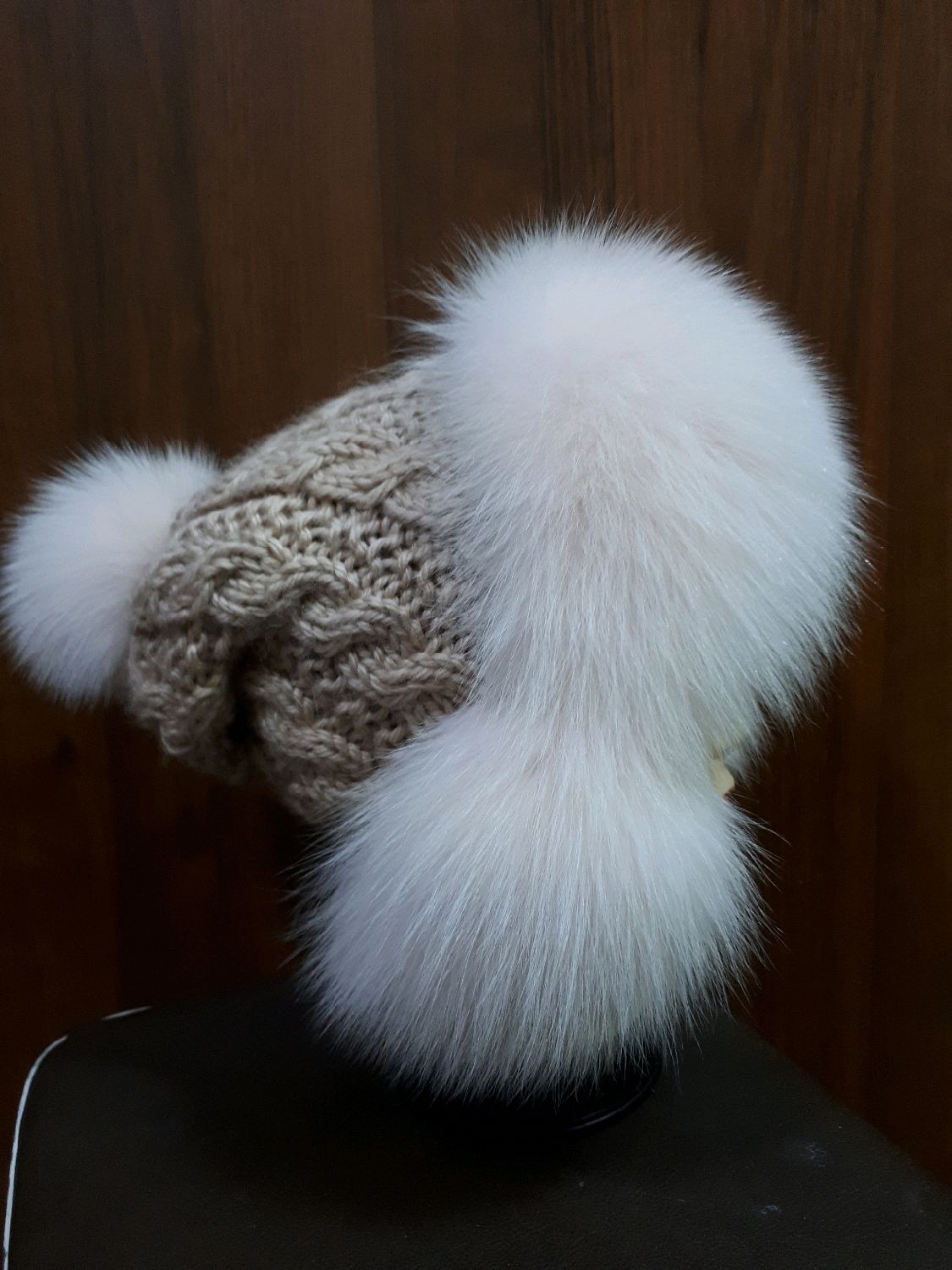 Шапка с ушками песец – заказать на Ярмарке Мастеров – LEXXMRU | Шапка ...