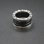 Украшения handmade. Livemaster - original item Silver ring with black ceramic. Handmade.