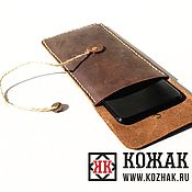 Сумки и аксессуары handmade. Livemaster - original item phone case for leather.. Handmade.