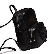 Сумки и аксессуары handmade. Livemaster - original item Backpack leather bag -Cat. Backpack - shoulder bag - cat from the skin. Handmade.