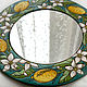 Order Mirror in a ceramic frame 'Lemon garden'. TinaRita. Livemaster. . Mirror Фото №3