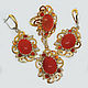 Order Handmade 925 silver headset with natural carnelian. Silverjewels. Livemaster. . Jewelry Sets Фото №3