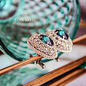 Украшения handmade. Livemaster - original item Cufflinks: Ferhat. color: emerald. Men`s jewelry. Cufflinks for men. Handmade.