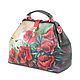 Order The average bag 'Poppies'. Pelle Volare. Livemaster. . Valise Фото №3