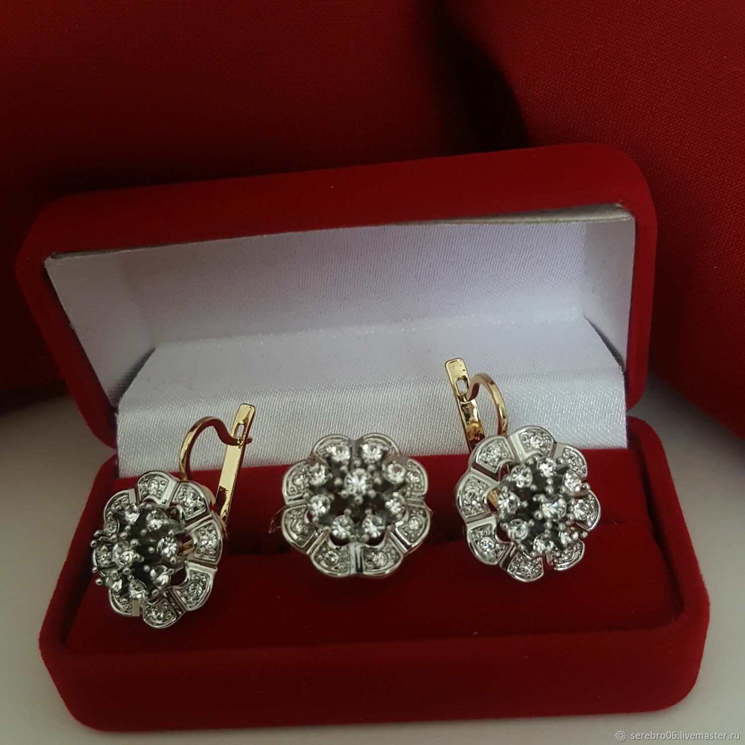 Комплект Бриллиант ежевика точные копии бриллиантов в интернет-магазине Ярмарка Мастеров по цене 1700 ₽ – S1MH4RU
