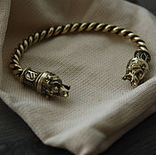 Украшения handmade. Livemaster - original item Bronze bracelet ,bracelet bears bracelet Viking. Handmade.