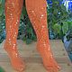 Knitted stockings ' Orange'. Handmade stockings, Stockings, Samara,  Фото №1