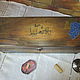 Wine box'Chateau' pine(Painted). Packing box. Things history. Online shopping on My Livemaster.  Фото №2