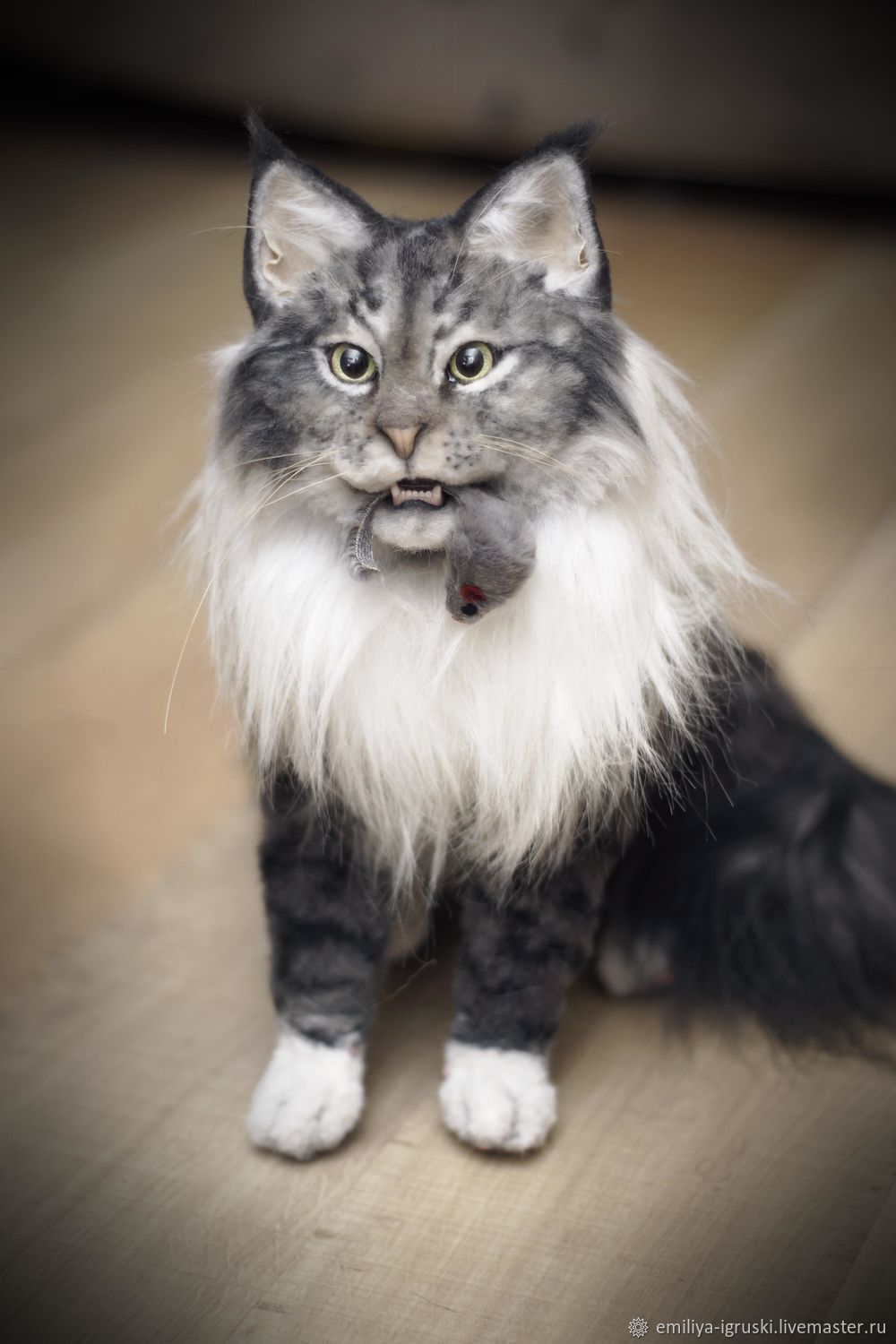 Maine Coon cat. Realistic toy купить на Ярмарке Мастеров