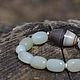 Jade Bracelet with Tibetan vintage Medicine ji bead. Ji bead. Jewerly for Happiness. Online shopping on My Livemaster.  Фото №2