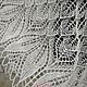 Shawl white openwork large knitted with knitting needles. Shawls. Yuliya Chernova. My Livemaster. Фото №6