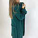 Green coat for women. Coats. SHAPAR - knitting clothes. My Livemaster. Фото №5