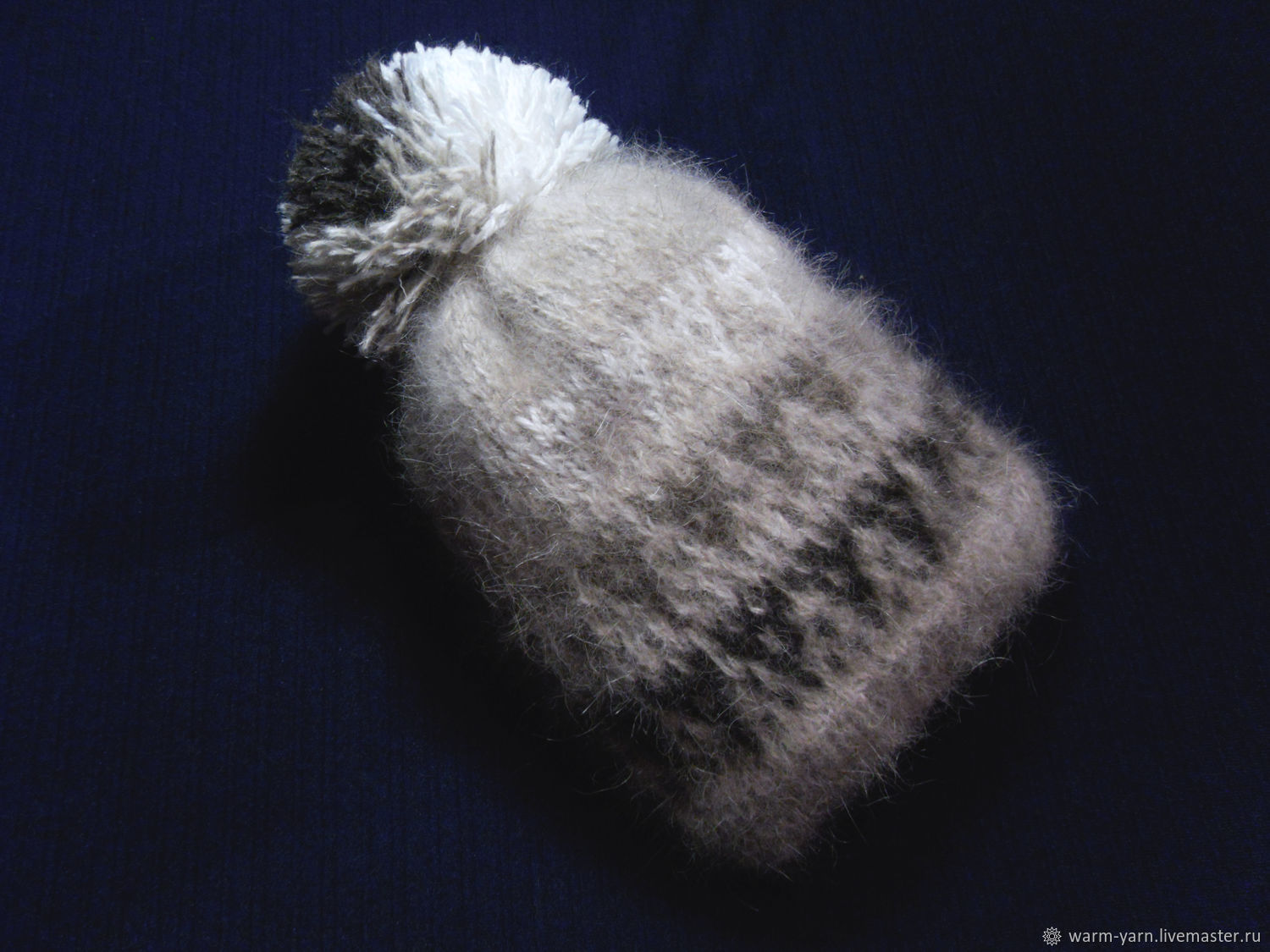Children's knitted hat with pompom, Caps, Klin,  Фото №1