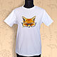 T-Shirt Fox. T-shirts. decades. Online shopping on My Livemaster.  Фото №2