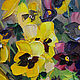 Oil painting pansies. Pictures. Dubinina Ksenya. Online shopping on My Livemaster.  Фото №2