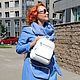 Order Backpack leather womens white Snezhana Mod R29-141. Natalia Kalinovskaya. Livemaster. . Backpacks Фото №3