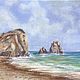 The birthplace of Aphrodite, Cyprus, watercolor, landscape, Pictures, Novosibirsk,  Фото №1
