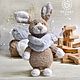 Bunny Fedor knitted. Stuffed Toys. fesartdecor (fesartdecor). Online shopping on My Livemaster.  Фото №2