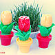 Soap/candle 'Tulip in the pot'. Aroma souvenirs. Olga Stroeva. Online shopping on My Livemaster.  Фото №2