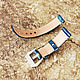 Blue watchband. Watch Straps. Finist (tisneniekozhi). Online shopping on My Livemaster.  Фото №2