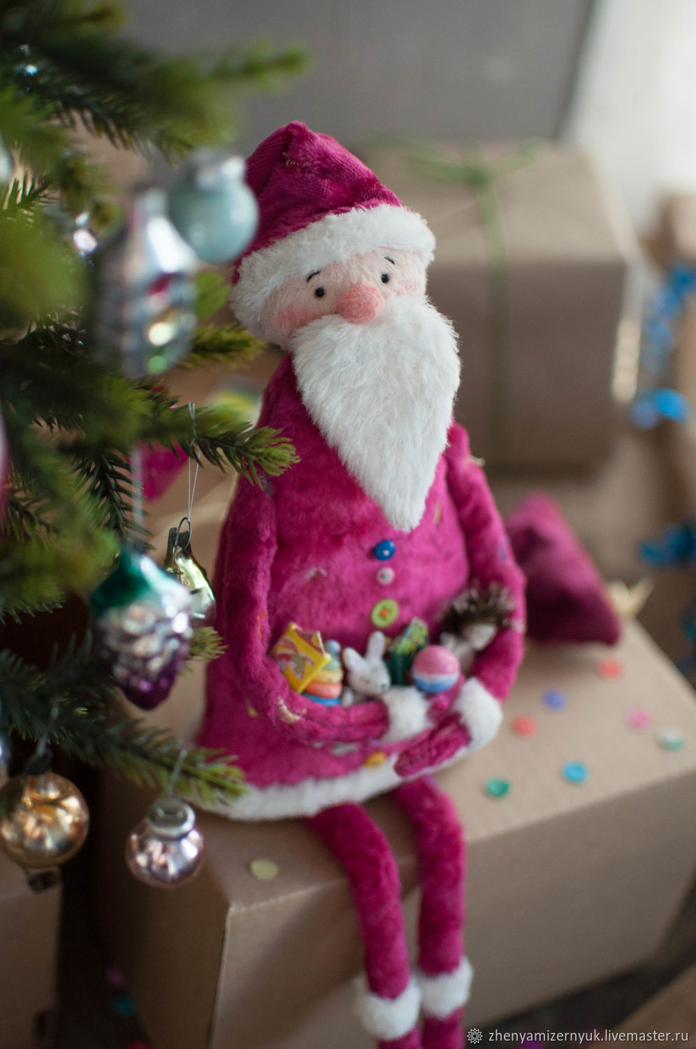 Добрый Дедушка Мороз всем подарочки принёс, Мягкие игрушки, Тюмень,  Фото №1