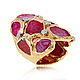 Gold ring with rubies German Kabirski. Rings. yakitoriya. Online shopping on My Livemaster.  Фото №2