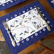 Сервировочные салфетки под тарелки "Оливки"