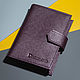 Cover for car documents and passports Metallic Purple