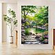 Oil painting on canvas Mountain river.Painting in the house. Pictures. Naradostirina. My Livemaster. Фото №5