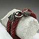 Wolf Bracelet | Bronze | Braided Leather, Braided bracelet, Moscow,  Фото №1