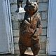 Медведь. Садовая резная скульптура, Фигуры садовые, Новосибирск,  Фото №1