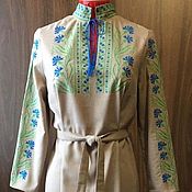 Одежда handmade. Livemaster - original item dresses: Women`s embroidered dress 