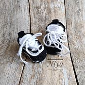 Одежда детская ручной работы. Ярмарка Мастеров - ручная работа Booties knitted sneakers for boys for girls. Handmade.