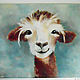 Order Llama fluffy oil Painting. Viktorianka. Livemaster. . Pictures Фото №3