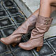 Women's leather boots . Boots of genuine leather, High Boots, Denpasar,  Фото №1