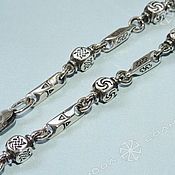 Украшения handmade. Livemaster - original item Chain with symbols of Veles-Star of Russia-Perun-Rod. Handmade.