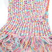 Аксессуары handmade. Livemaster - original item Scarves: wide wool scarf. Handmade.