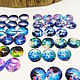 Cabochon Outer Space 10 mm. Cabochons. Selberiya shop. My Livemaster. Фото №6