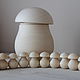 Деревянный гриб+10 мини грибов, Заготовки для декупажа и росписи, Москва,  Фото №1