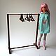 Clothes rack №4 set of hangers. For 1:6 format dolls (YoSD). Doll furniture. dreamstudiodoll. Online shopping on My Livemaster.  Фото №2