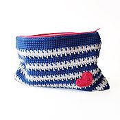 Сумки и аксессуары handmade. Livemaster - original item Beauticians: Women`s knitted cosmetic bag.. Handmade.