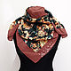 Винтаж: Collectible.90е Tuscany per Donna, COMO,шелковый платок редкость. Платки винтажные. vis-a-vis. Ярмарка Мастеров.  Фото №7