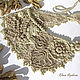  Autumn motley grass Irish lace collar. Collars. 'Irish lace'  Elena. My Livemaster. Фото №6
