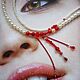 Колье Vampire Kiss, Поцелуй вампира, Кровавое колье. Колье. Украшения для настроения (irish-bijou). Ярмарка Мастеров.  Фото №5