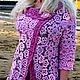 Вязаный кардиган Ирландское кружево. Кардиганы. Anfisa Lace. Ярмарка Мастеров.  Фото №5