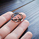 Order Delicate ring with a rose quartz Ring of twigs in the elven style. Strangell Jewelry. Livemaster. . Rings Фото №3