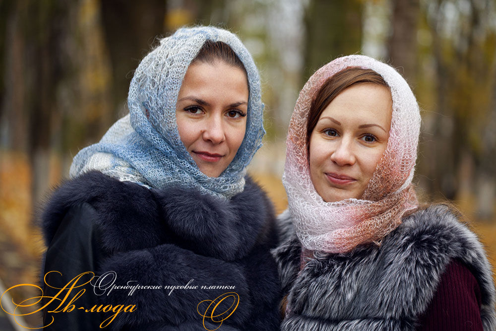 Оренбургские пуховые платки - наличие, заказ.