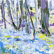 «Первые цветы в лесу» - картина маслом на холсте пейзаж 30/30, Картины, Пермь,  Фото №1