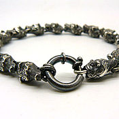 Necklace: Cord, bracelet braided cotton silver